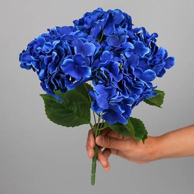 5 Köpfe künstliche Hortensien Blumenstrauß Heimdekorationen Hochzeitsfeier künstliche Blumen Tischaufsteller, gefälschte Blumen für Hochzeit Bogen Garten Wand Home Party Dekoration