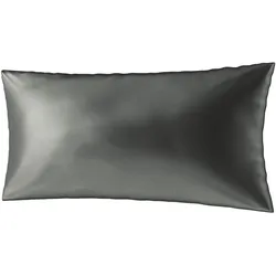 Ailoria, Bettwäsche, BEAUTY SLEEP Silk Zipper Pillowcase (40x80) (anthracite) (Kopfkissenbezug, 80 x 40 cm)
