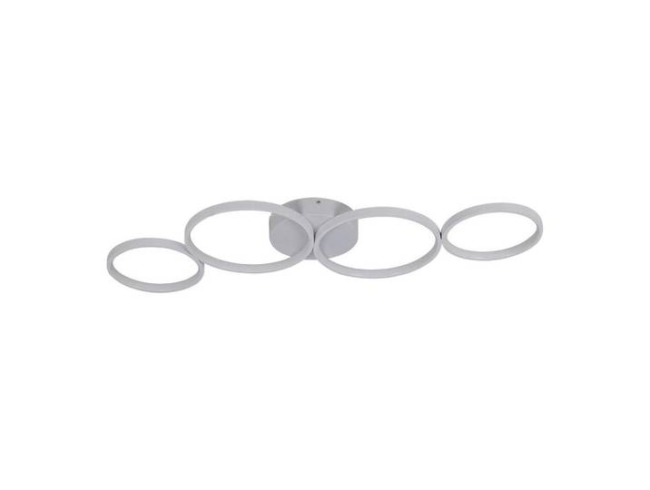 Nettlife Led-Deckenleuchte Luftblase 88/31/5.7 cm, Weiß, Metall, Rund, LED integrated, 31x5.7x88 cm, Lampen & Leuchten, LED Beleuchtung, LED-Deckenleuchten