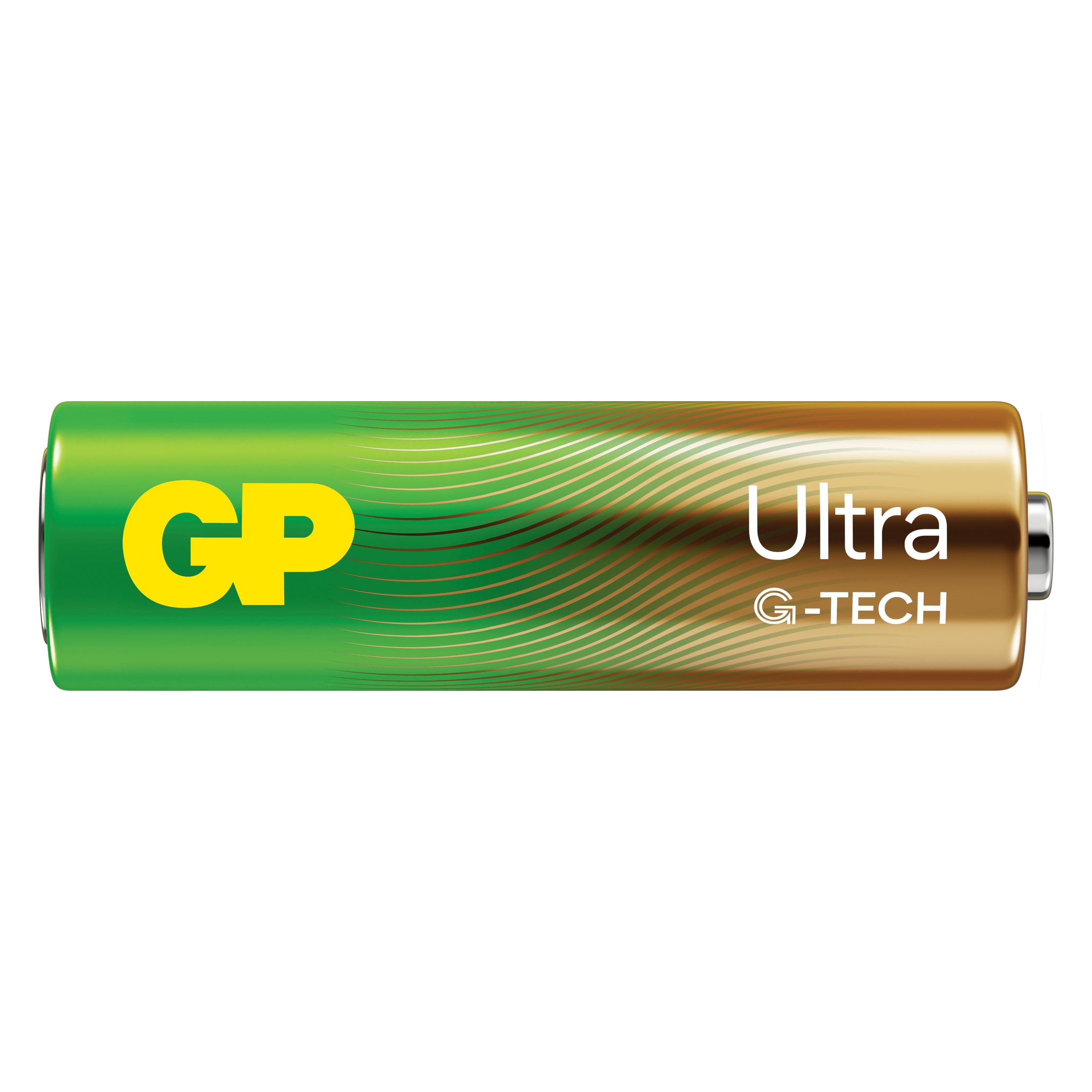 GP Batteries Ultra Alkaline Batterie AA Mignon 1,5V 4er Blister (4 Stk., AA, 1300 mAh) (03015AUETA-B4)