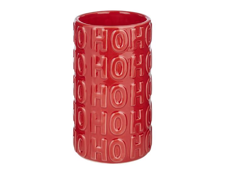 Vase HoHoHo 10 x 18 x 10cm Rouge/Rouge