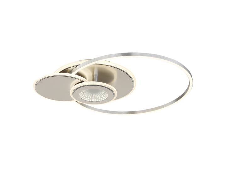 Globo Beltran Plafonnier Semi-encastré À Led Intégré\, Couleur Argent Mat 2700-6000k
