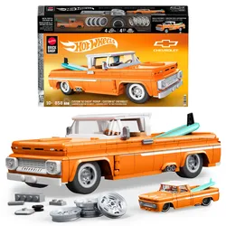 Mattel Brick Shop Hot Wheels Custom ’62 Chevy Pickup Bauset (858 Teile), für Sammler