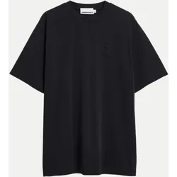 Basic T-Shirt Schwarz L