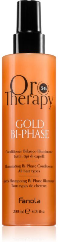 Fanola Oro Therapy Gold Bi-Phase après-shampoing biphasé sans rinçage 200 ml