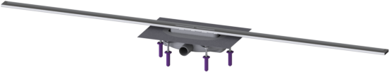 Kessel Linearis Duschrinne 45300.16 1600 mm, Edelstahl gebürstet, Megastop