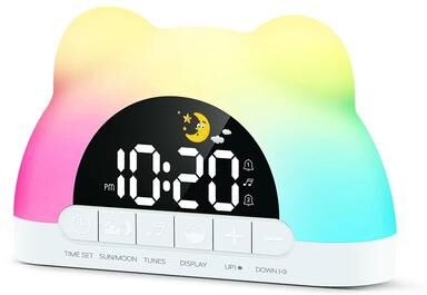Inspired Finds Bear Shaped Digital Wake Up Light Clock With Sunrise Simulation And Colorful Night Light Bear Shaped Digital Wake Up Light Clock With Sunrise Simulation And Colorful Night Light
