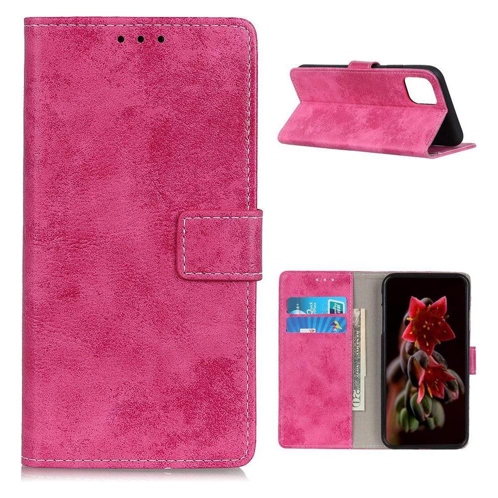 Cover-Discount Xiaomi Mi 11 - Vintage Etui Wildleder Optik pink (Xiaomi Mi 11) (101909432B)