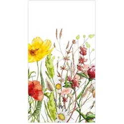 Home Fashion, Field of Flowers, Gourmet-Servietten aufgefaltetes Maß 40 cm x 33 cm, im Sechstelfalz, 15 Stück pro Packung