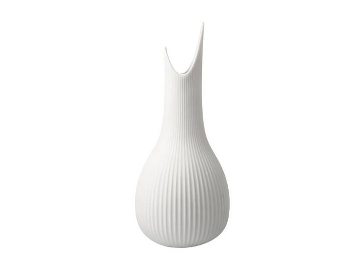 Goebel Vase Studio 8 Pure Raindrop weiß 25 cm, Weiß, Keramik, Rund, 25 cm, Dekoration, Vasen, Keramikvasen