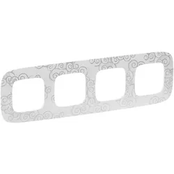 Legrand 754344 Valena Allure 4-Fach Rahmen Chromestyle