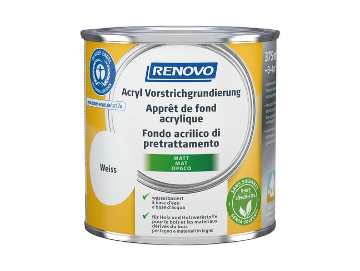 Renovo Vorstreichgrundierung Acryl Weiss 0.375 l Matt
