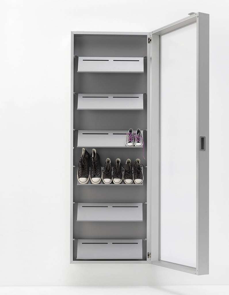 Kristalia Foot Box Schuhschrank / Spiegelschrank (aluminium) aluminium 20BOX01
