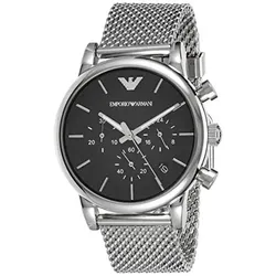 Emporio Armani Herren Chronograph Quarz Uhr mit Edelstahl Armband AR1811