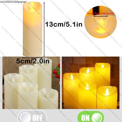 Uplift Picks 10240PCS Flameless Pillar Candles With Remote Control And Flickering LED 13cm 240 Pcs