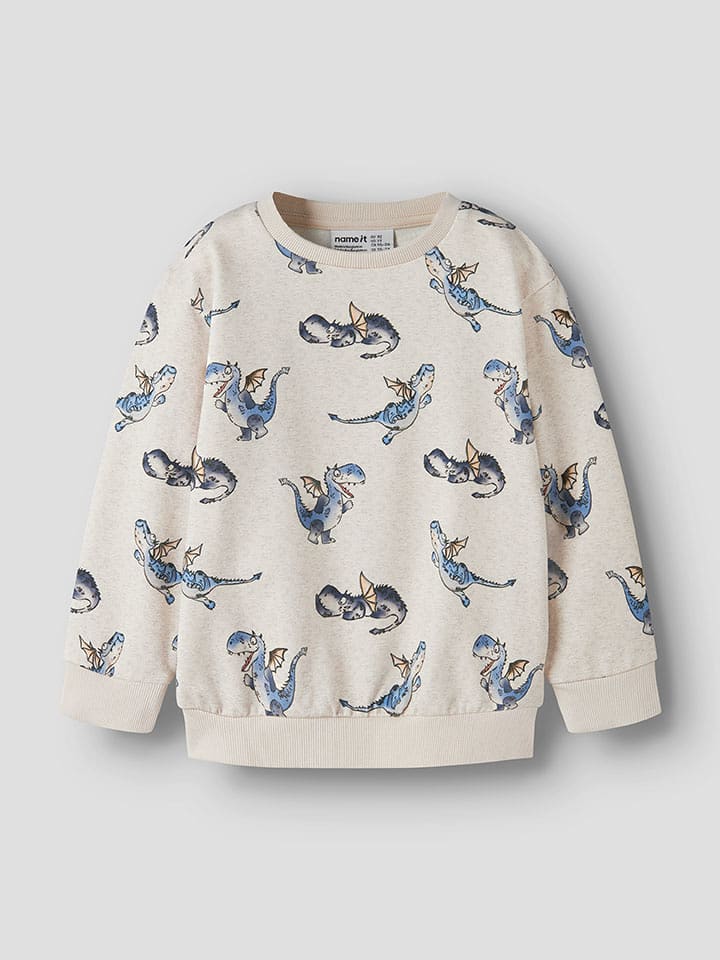 name it Sweatshirt "Kasse" in Beige - 92