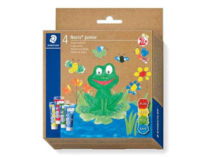STAEDTLER Noris junior 881 vingerverf – 4 kleuren