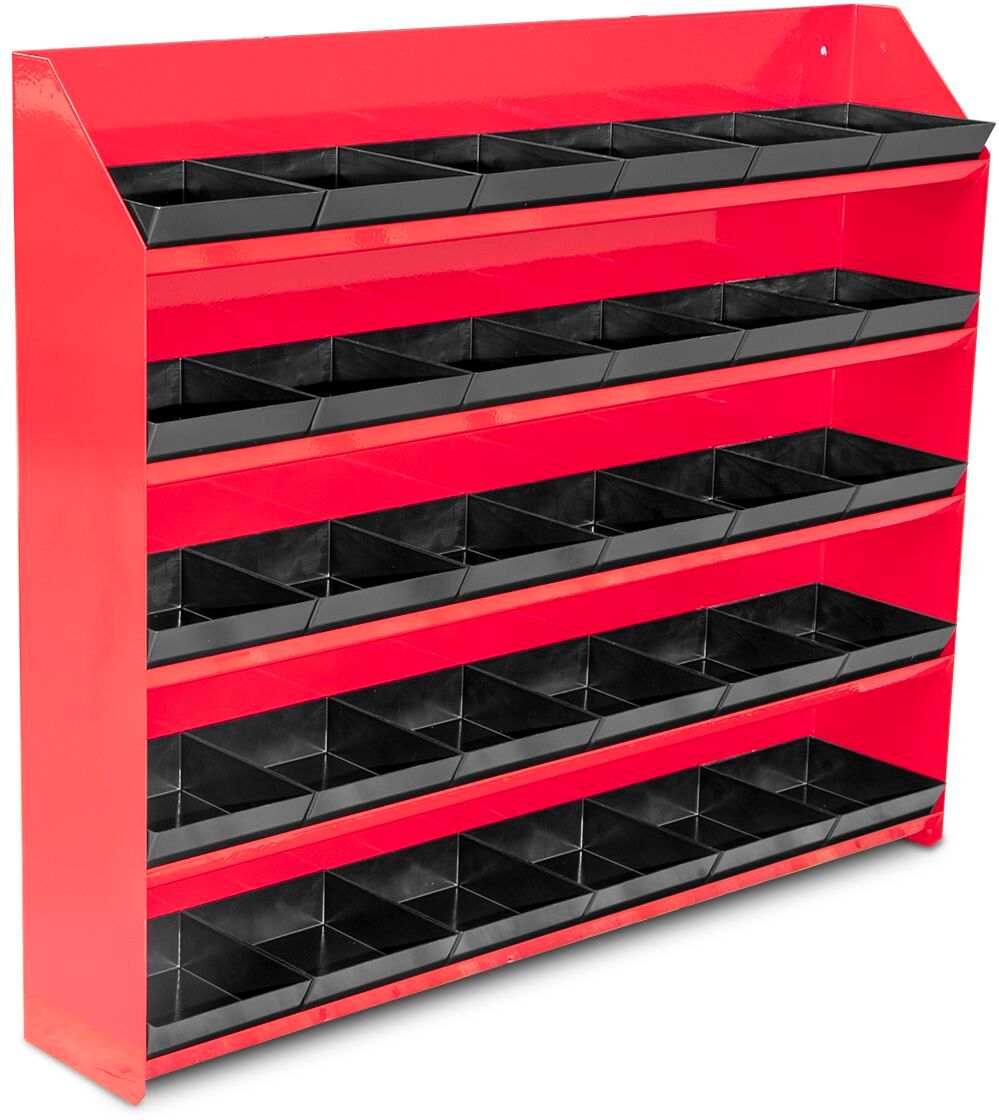 Etagère métallique avec 30 bacs MW Tools DERB580