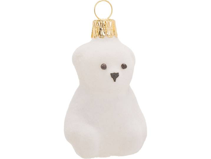 Kugel Eisbär 12er Set - Farbe: weiss - 925
