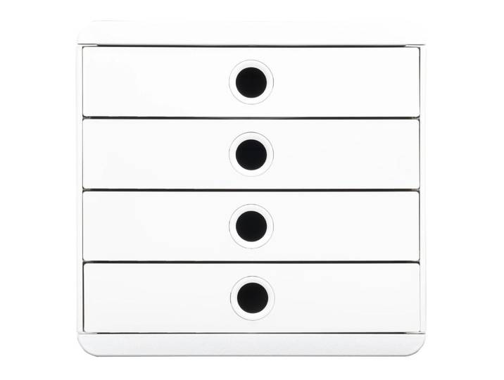 EXACOMPTA Module de classement Pop Box 4 tiroirs Autentik - Blanc
