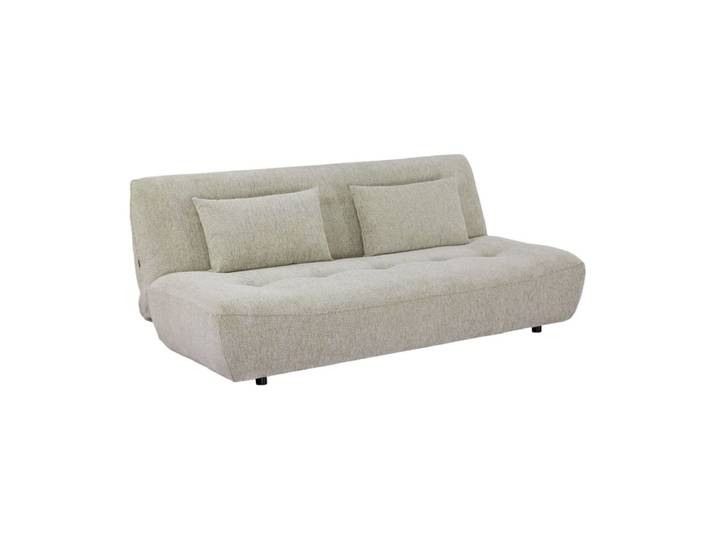 Banquette convertible tissu chenille 3 places beige