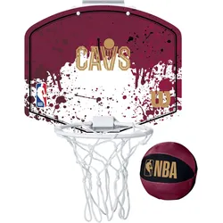 Wilson NBA Cleveland Cavaliers New Logo Team Mini Basketballset maroon
