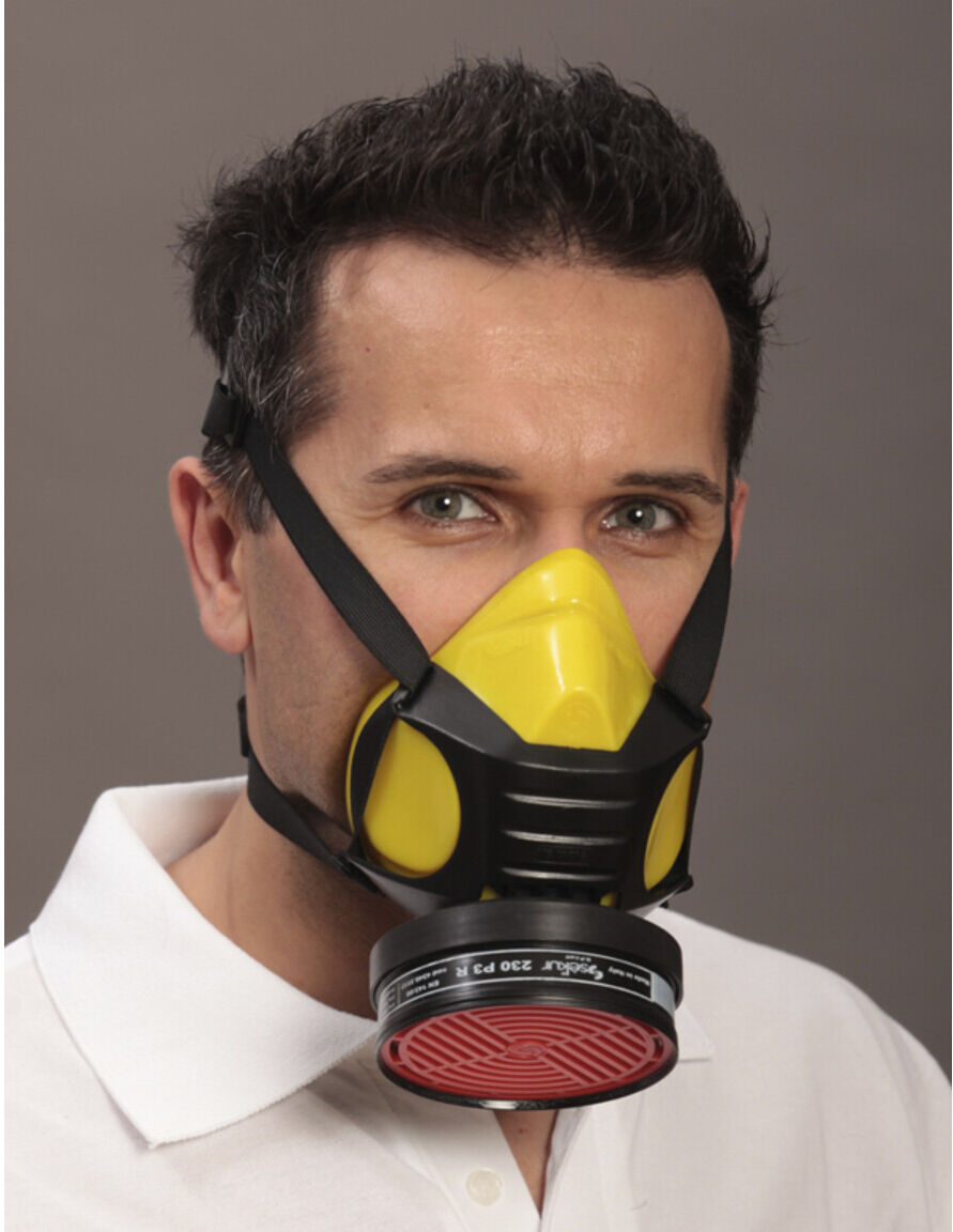 Ekastu Halbmaske Polimask Gamma Silikone o.Filter DIN EN140 f. Brillenträger ; EKASTU Safety (433227 370778)