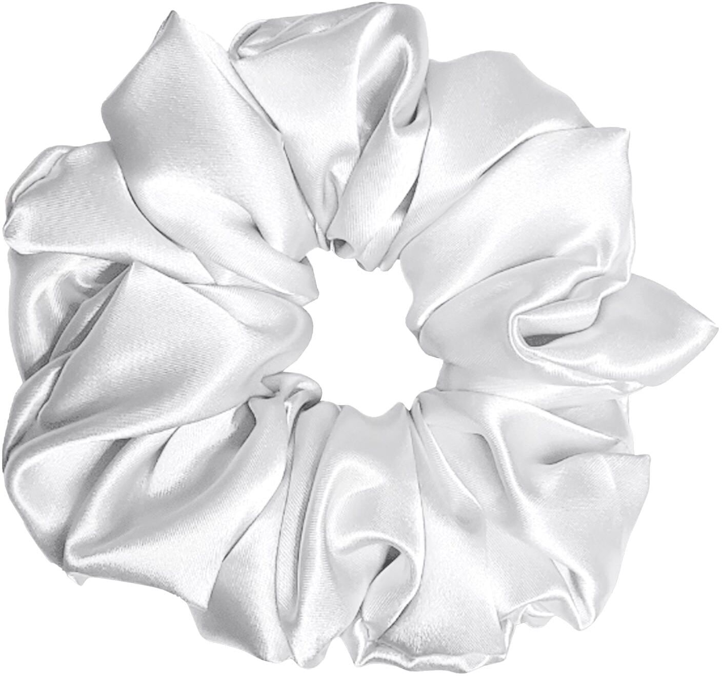 Haargummi "VBEAUTY Seiden Scrunchie – Maulbeerseide", Damen, silber (cream, weiß), Haarfixierungen Haargummi cream, weiß Einheitsgröße
