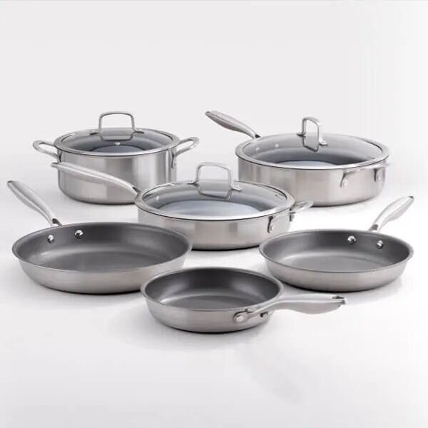 Stellar Zero 6 Piece Uncoated Cookware Bundle