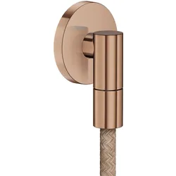 hansgrohe AXOR Wall outlet Fine Wandanschluss rund, 36737310, Farbe: Brushed Red Gold