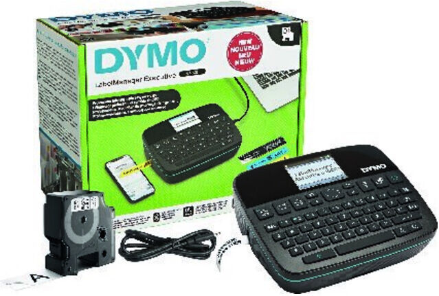 DYMO LabelManager Exectiv 640 CB rubans D1 jusqu’à 24 mm avec batterie Li-Ion, Bluetooth (085500 LM640CB)