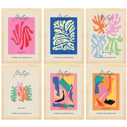 POSTER Set Mit 6 Illustrationen Von Henri Matisse A3 Rahmen Aus Hellem Holz