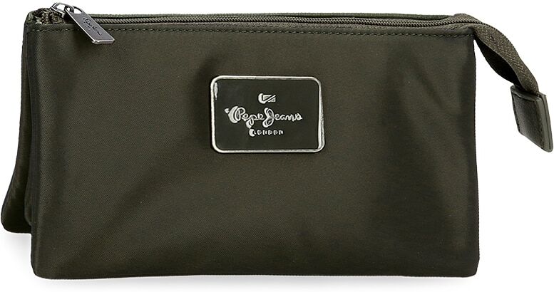 Pepe Jeans Neceser tres compartimentos Christine. Verde Oliva