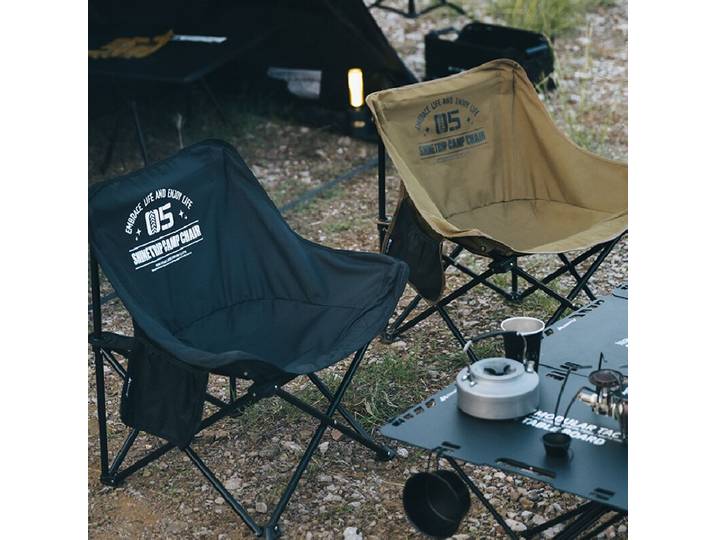 Chaises pliantes portables ShineTrip pour l'extérieur, chaise lune, chaise de camping, chaise de pêche, chaise de plage, mobilier compact en gros
