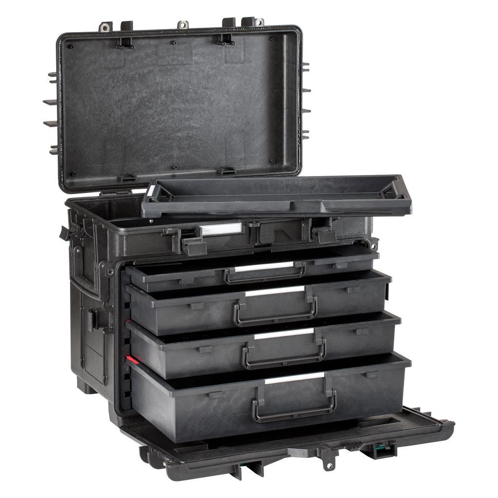 Explorer Cases 5140 Trolley Schwarz mit Schubladen (Fotokoffer, Fototrolley) (250781)