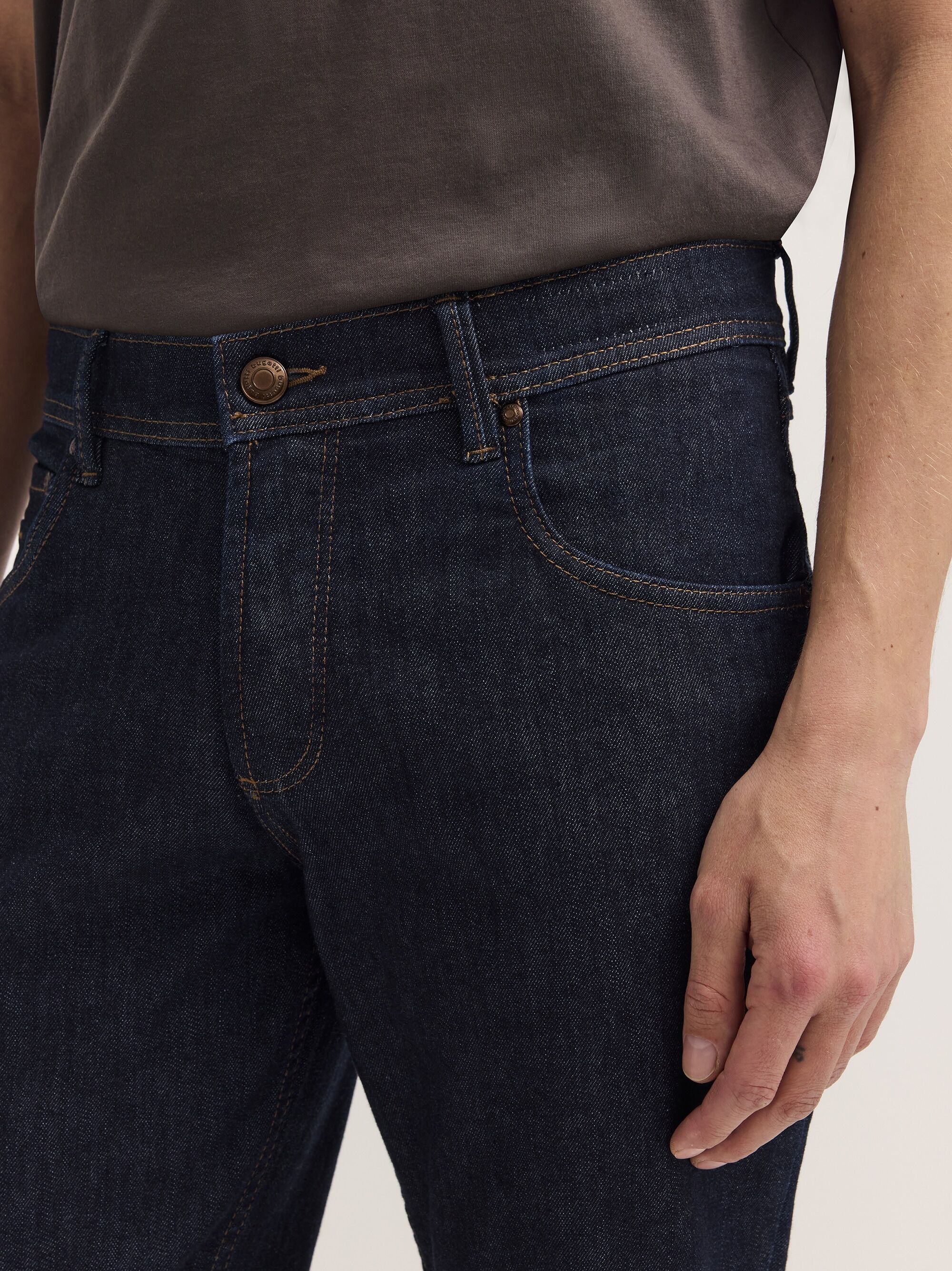 5-Pocket-Jeans BUGATTI "Heritage Denim", Herren, Gr. 35, Länge 32, blau (390, marine), 88% Baumwolle, 10% Polyester, 2% Elasthan, Jeans 5-Pocket-Jeans, Handcrafted mit Stretch 390, marine 35, Länge 32