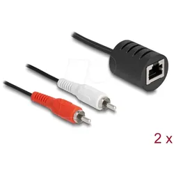 DELOCK 87857 - Audio Extender über Cat.5, 2x Cinch Stecker, bis 50 m