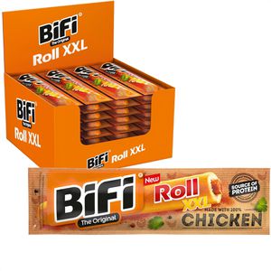 BiFi Fleischsnack Roll XXLChicken, Chicken-Salami, je 70 g, 24 Stück