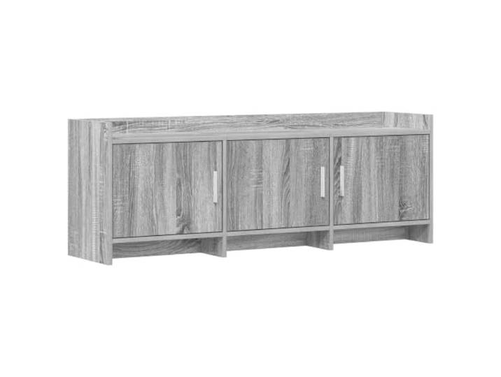 Makastle TV-Schrank 130x33x47 cm Grau Sonoma Holzwerkstoff