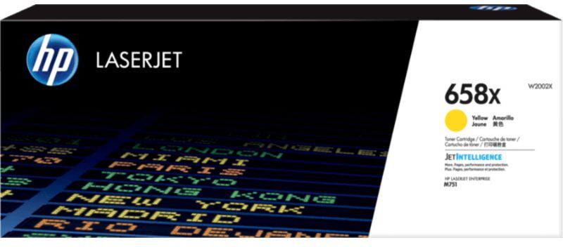HP 658X (W2002X) - Jaune - Toner - Grande capacité Jaune