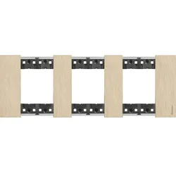 BTicino KA4802M3ZW LivingNow Abdeck- rahmen 3x2-modulig in Farbausführung Gold