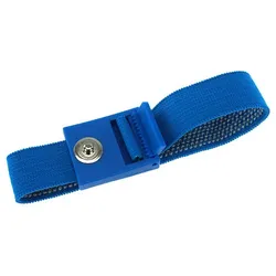 SAFEGUARD ESD-Armband, 3 mm Druckknopf, verzahnter Verschluss, hellblau, 220 mm