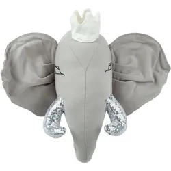 WANDDEKORATION grau/silber Tantor