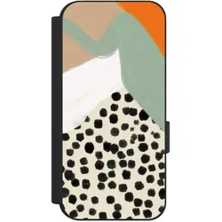 Nivocase Klapphülle für Google Pixel 9 Pro Handyhülle aus Kunst Leder NIVOflip schwarz Abstrakt Boho Kunst (Google Pixel 9 Pro), Smartphone Hülle, Schwarz