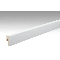 MEISTER Fussleiste Profil 8 PK  Weiß streichfähig DF 2222 - 2380 mm