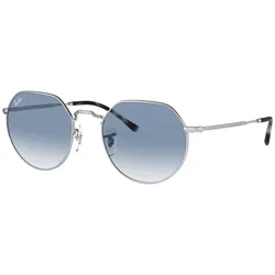 Ray-Ban 0RB3565 JACK 003/3F Silber Gr. 51/20 (mit Sehstärke)