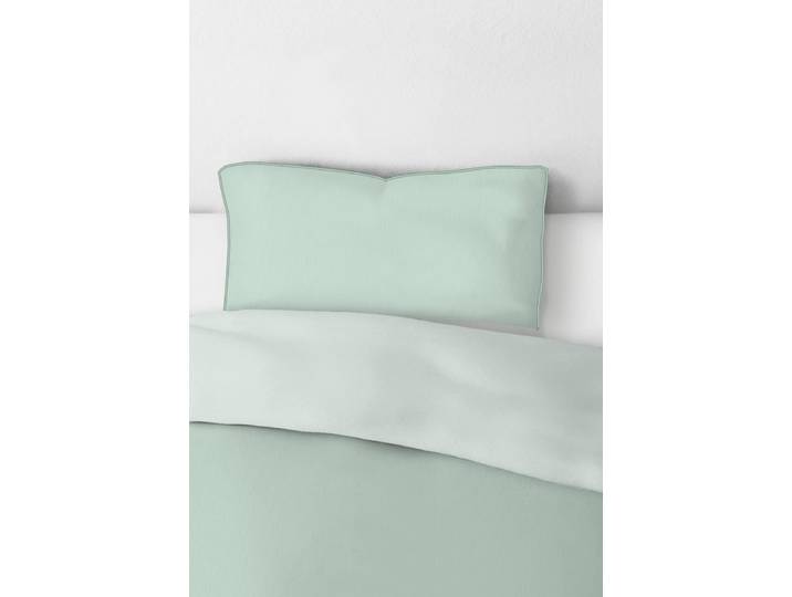 Mako-Satin Kissenbezug Papis Grün/Mintgrün 40 x 80cm Mako-Satin