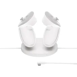 META Kompakte Ladestation für Meta Quest mit 3/3S kompatibel Zubehör VR Brille