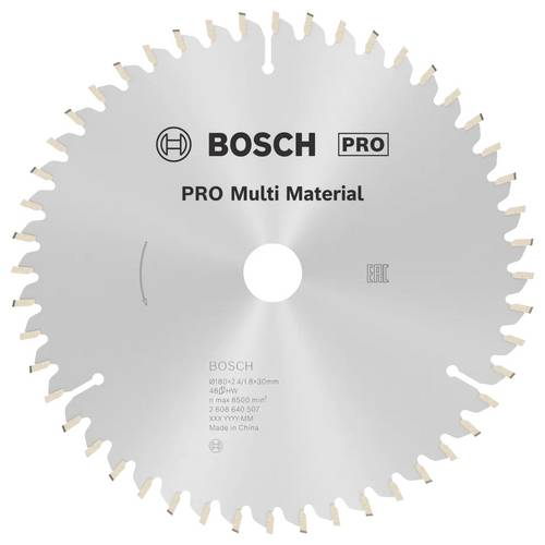 Kreissägeblätter Multi Material für Handkreissägen 2608640507 Ausführung Multi Material Ø 180 mm Bohrung 30 / 20 mm Sc
