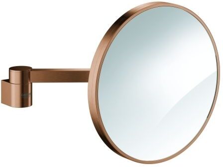 Grohe Selection Kosmetikspiegel 41077DL0 7-fache Vergrößerung, Wandmontage, ohne Beleuchtung, warm sunset gebürstet